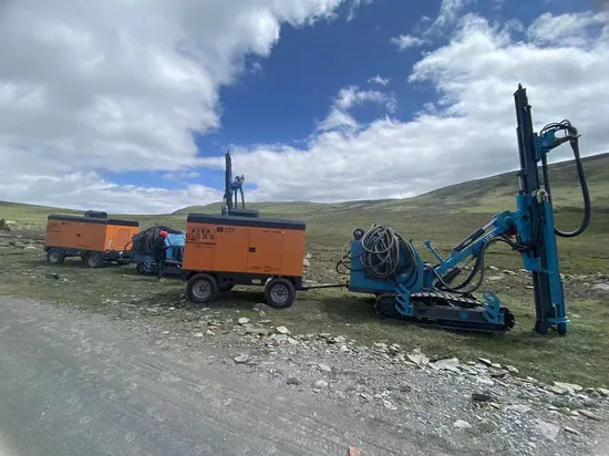 Diesel-Powered Drilling Rig Compressor Portable Diesel Screw Air Compressor for Mining